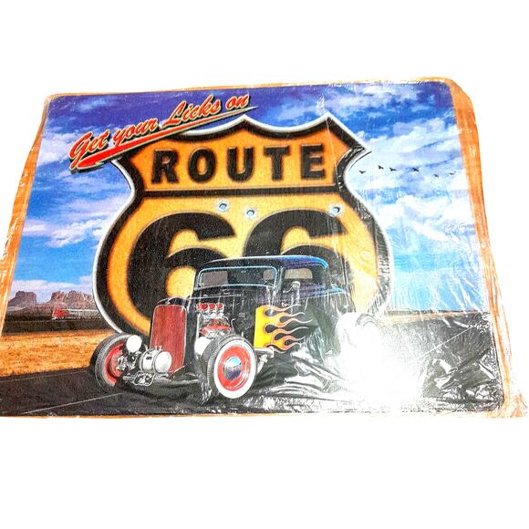 Route 66 Tin Metal Sign America's Mother Road Retro Vintage 16" x 12.5" New - Picture 1 of 3